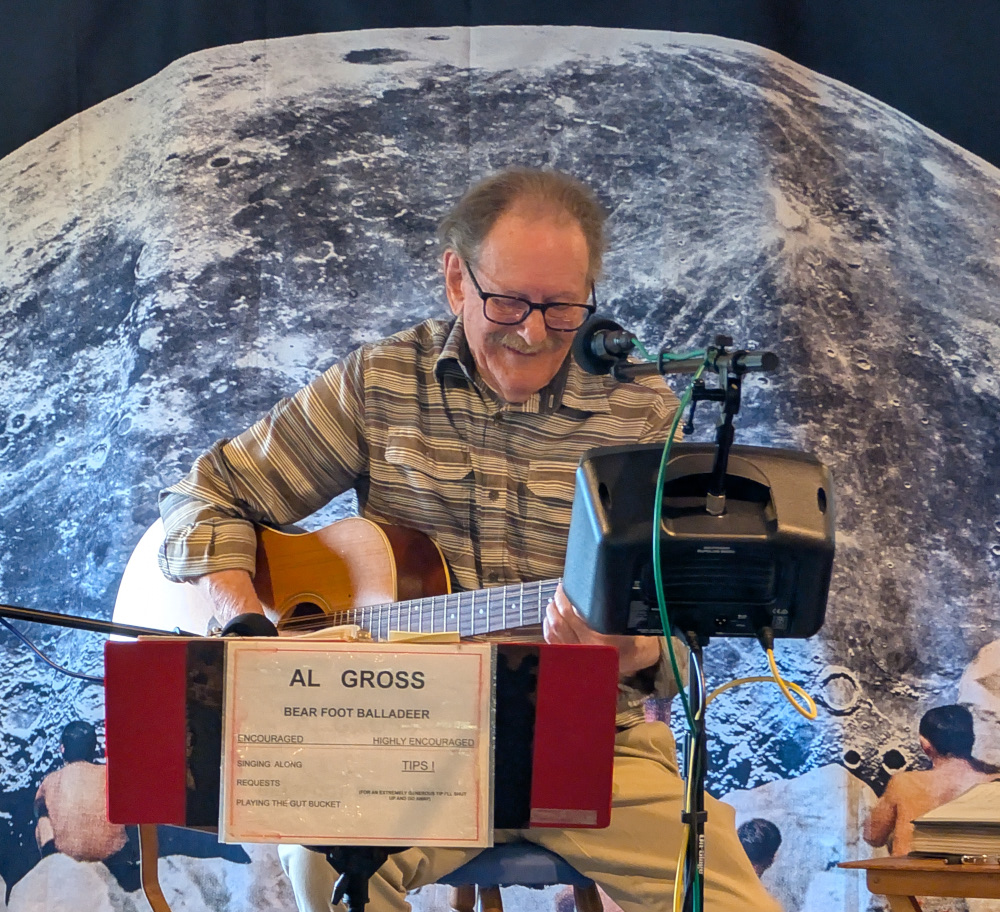 Bear Foot Balladeer performing at Birdy's Beatery