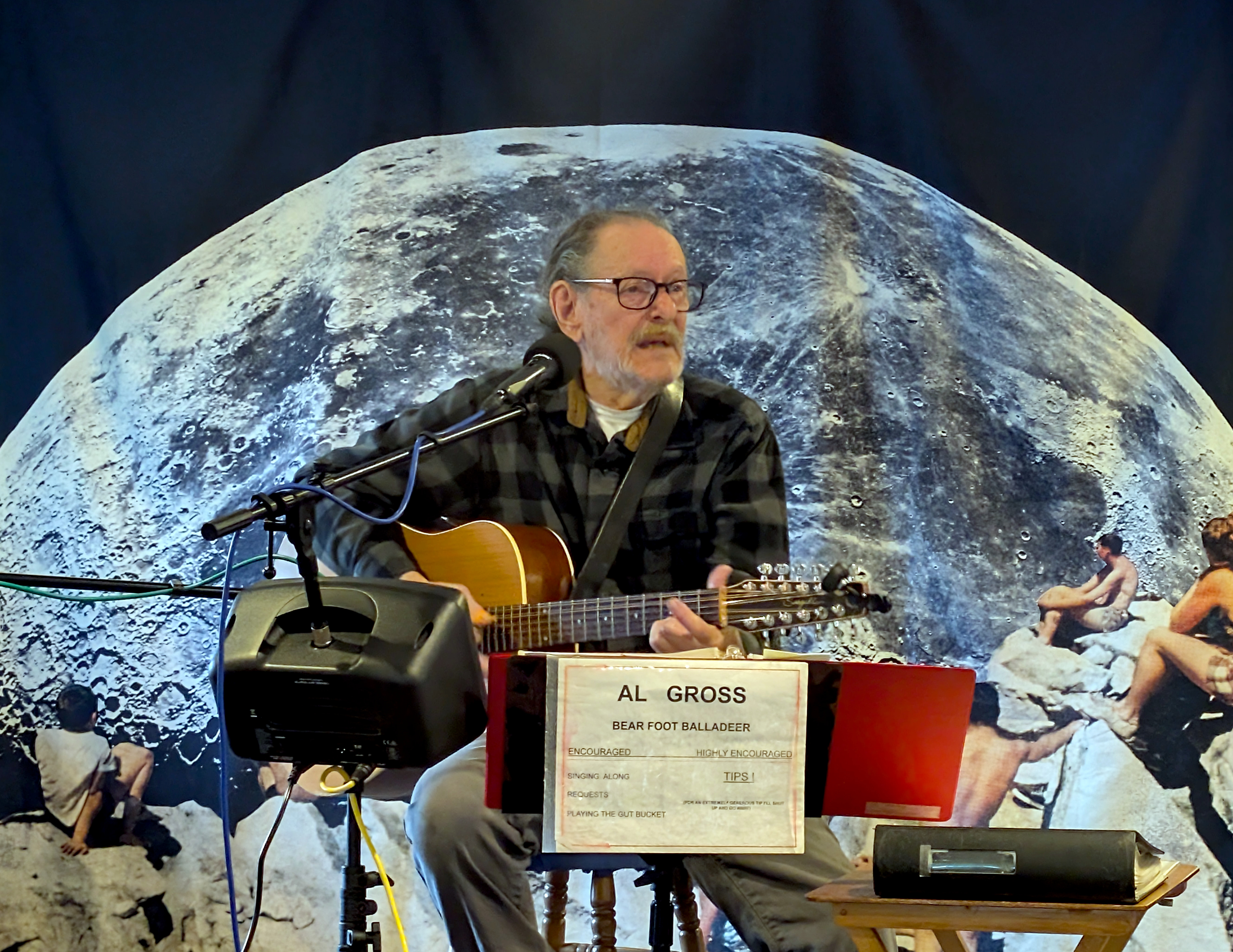 Bear Foot Balladeer performing at Birdy's Beatery