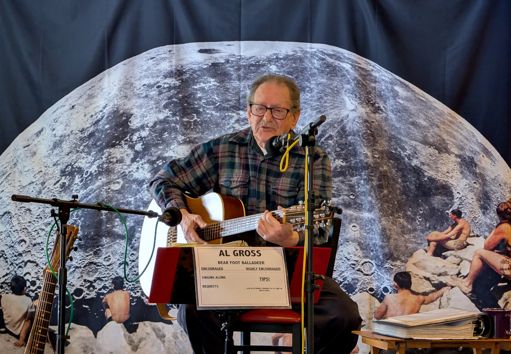 Bear Foot Balladeer performing at Birdy's Beatery
