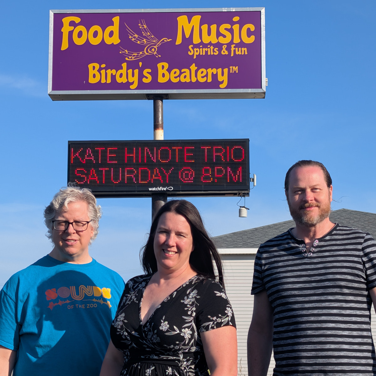 Kate Hinote Trio performing at Birdy's Beatery