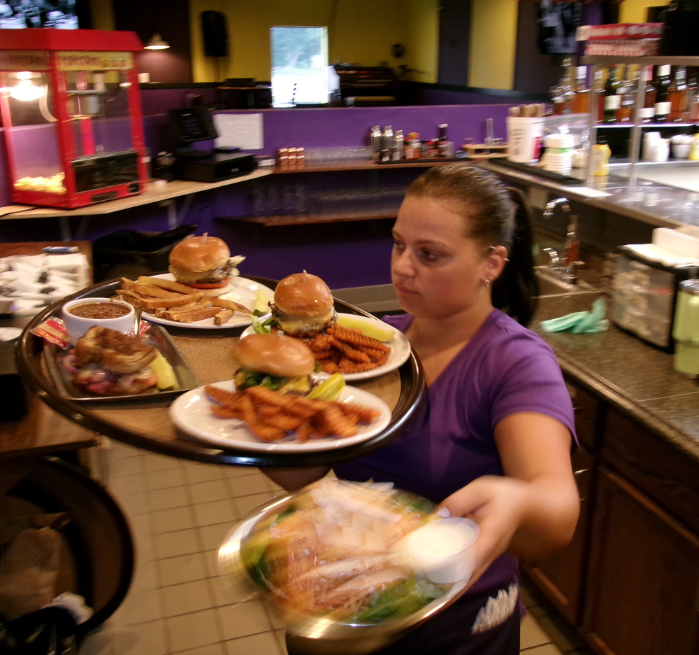 Shelby brings the food